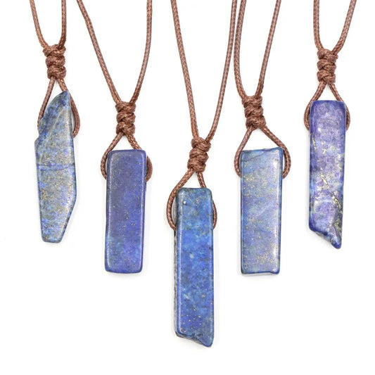 Handmade Artisan Lapis Lazuli Rope Necklace