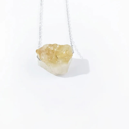 Artisan Crafted Citrine Charm Necklace