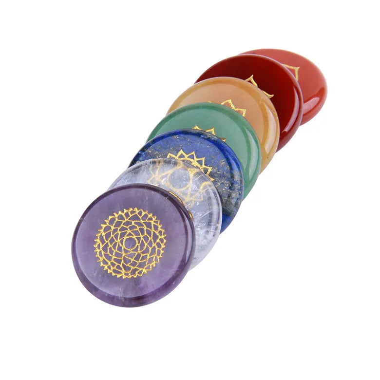 Harmonize Your Energy Centers: 7 Chakra Healing Stone Set