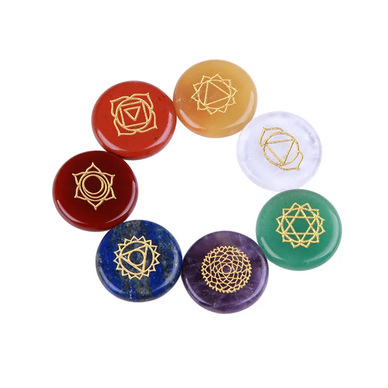 Harmonize Your Energy Centers: 7 Chakra Healing Stone Set